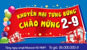 Tưng bừng chào mừng kỷ niệm Quốc khánh 2/9