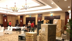 [Vietnam hiend show 2018 TP.HCM] Không khí chuẩn bị nhộn nhịp sát giờ G trước ngày diễn ra triển lãm Vietnam Hi-end Show 2018 tại TP Hồ Chí Minh