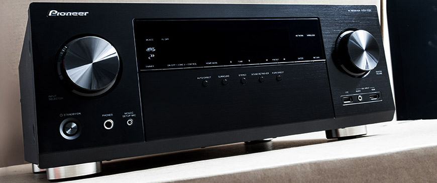 Amply Pioneer VSX-1131 su dung cong nghe Dolby là DSP 32-bit 