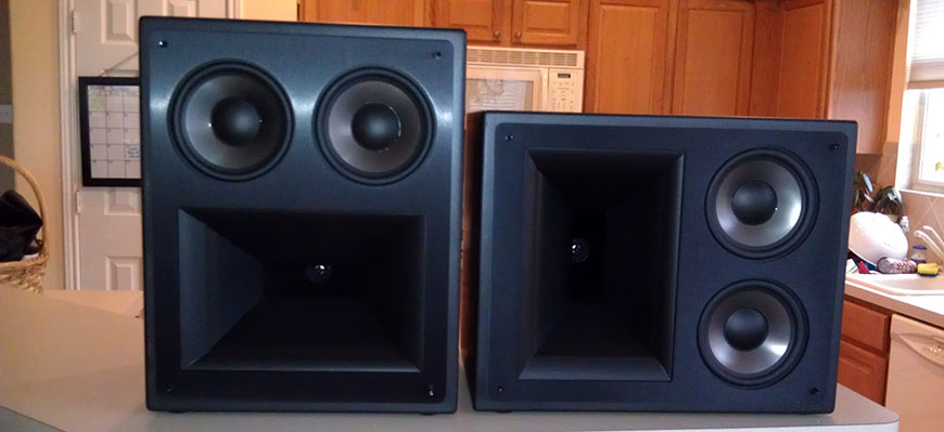 Loa Klipsch KL 525 THX voi 2 cu loa woofer trung tam