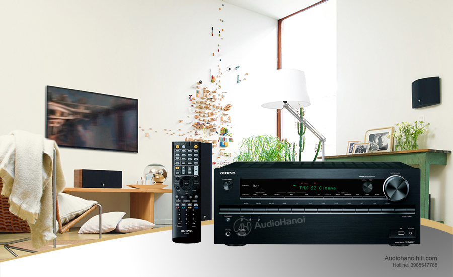 Amply Onkyo TX-NR727 trong bo dan