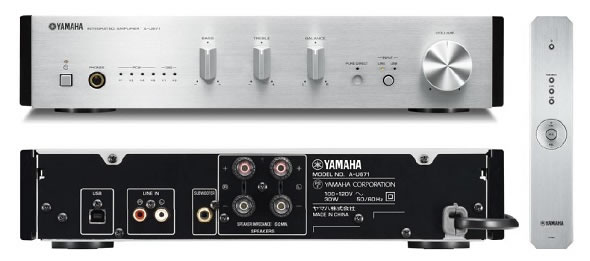 mat truoc va sau Ampli Yamaha A-U671