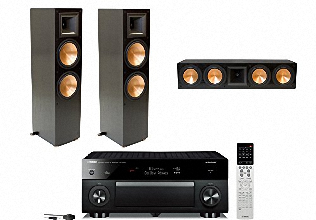 ampli RX-Yamaha RX-A1050 ket hop hoan hao voi loa klipsch