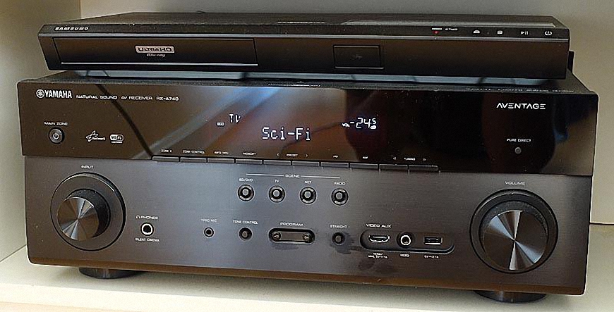 Ampli Yamaha RX-A740 mang den rap chieu phim tai gia