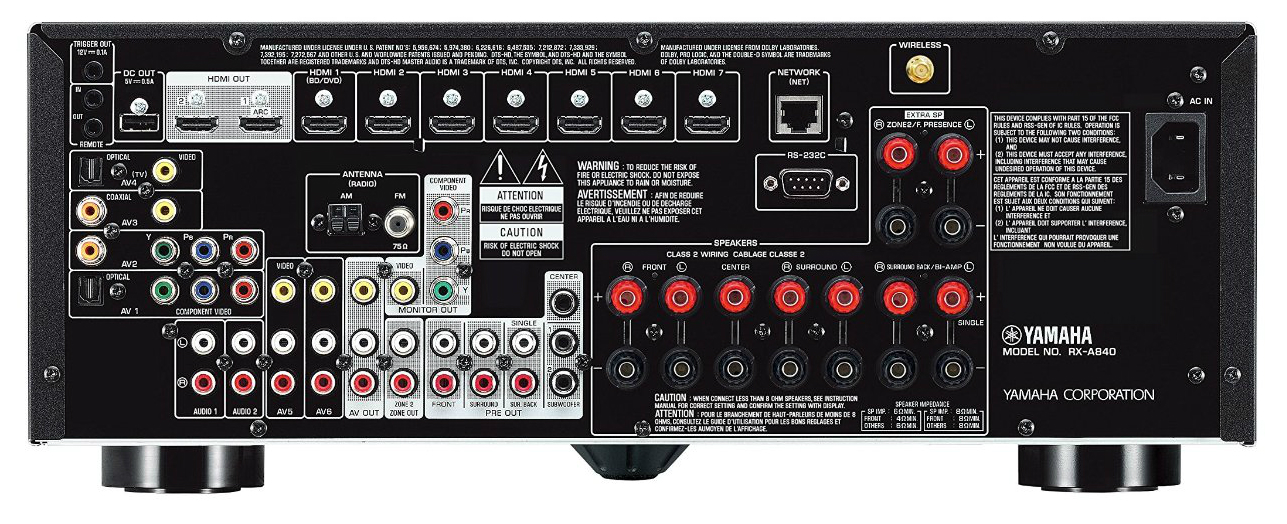 mat sau Ampli Yamaha RX-A840