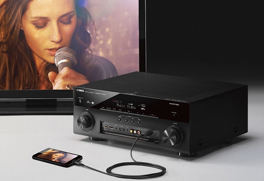 Ampli Yamaha RX-A840 thoa man dam me
