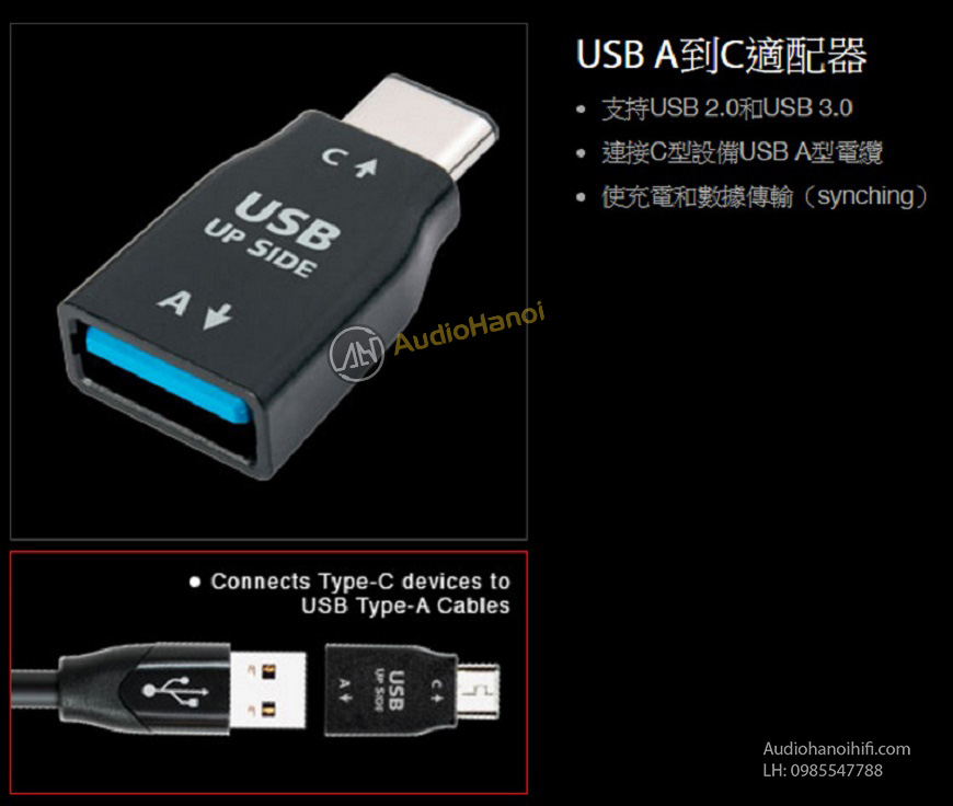 AudioQuest USB A to C Adaptor dep