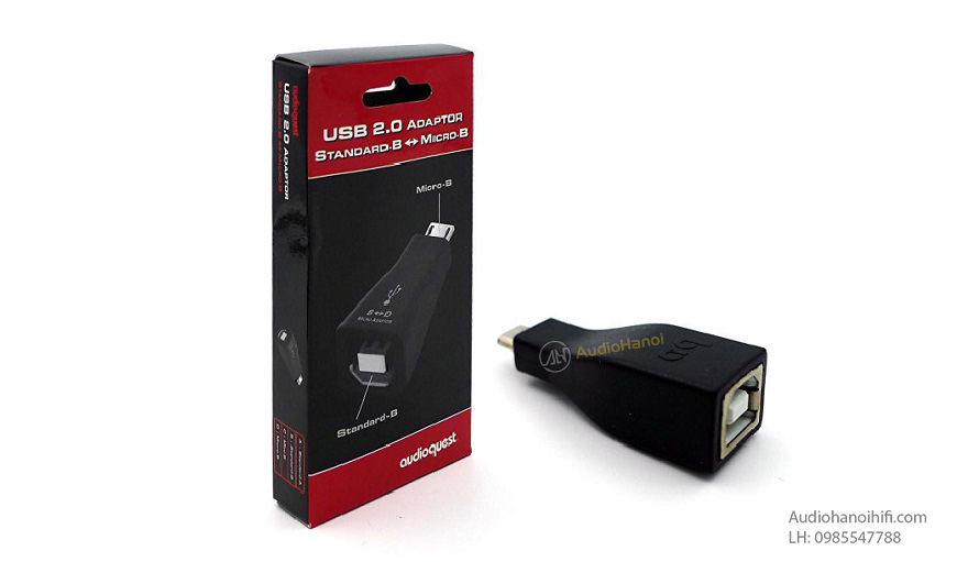 AudioQuest USB Standard B to Micro B Adaptor ben tot
