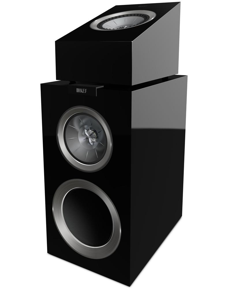 loa Loa KEF R50 de tren loa KEF R300 tao hieu ung Dolby Atmos