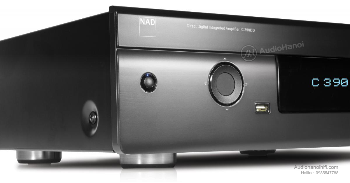 Power ampli DAC NAD C 390DD Direct Digital thiet ke an tuong