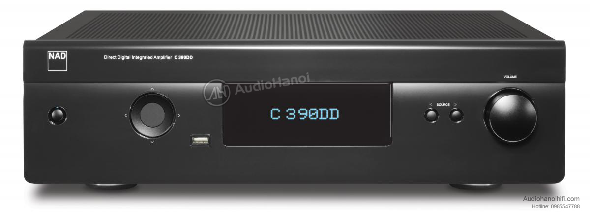 mat truoc Power ampli DAC NAD C 390DD Direct Digital