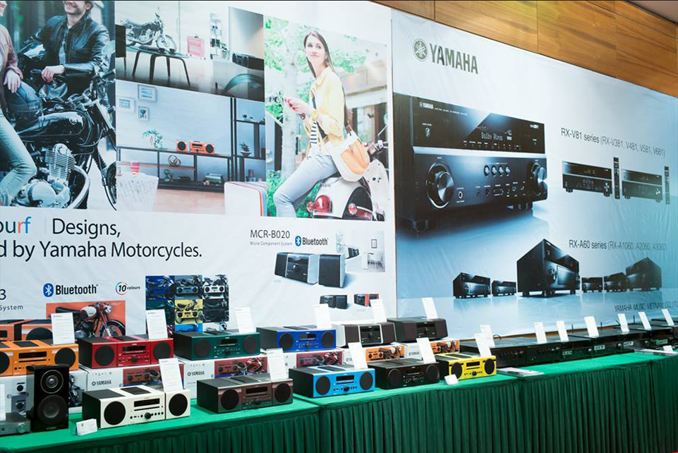 cac san pham cua yamaha gioi thieu trong trien lam