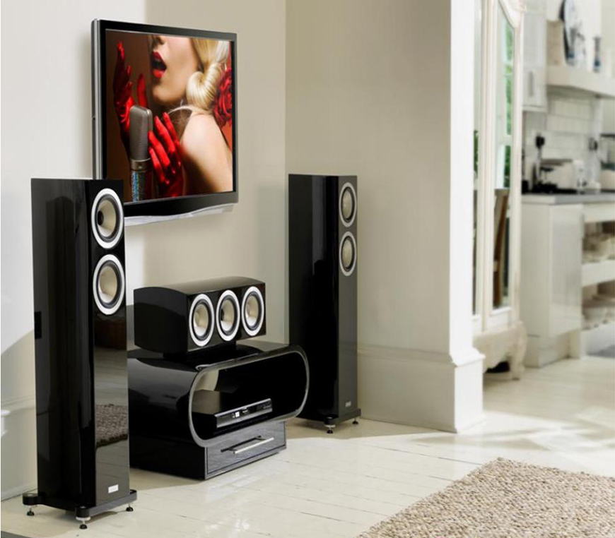 loa center Tannoy Precision 6c trong bo dan