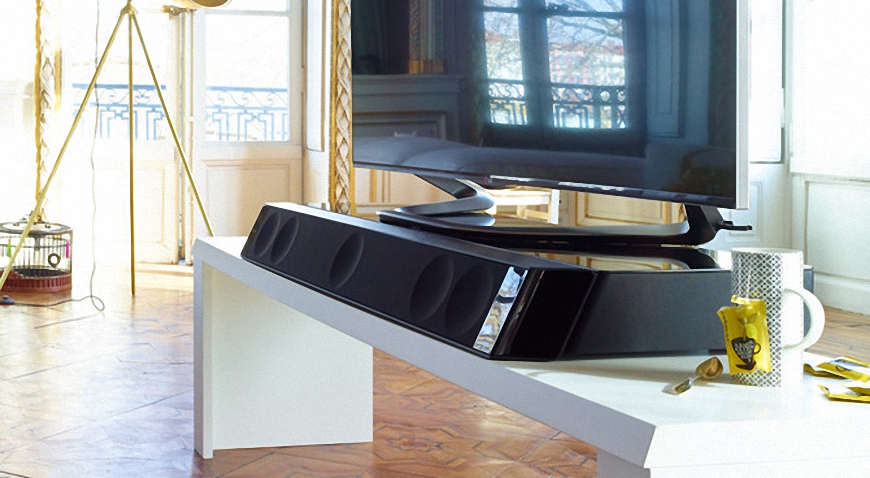 loa focal Dimension sub duoc thiet ke dac biet nhu thanh soundbar