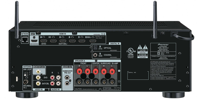 Ampli Pioneer VSX-830-K xuat sac